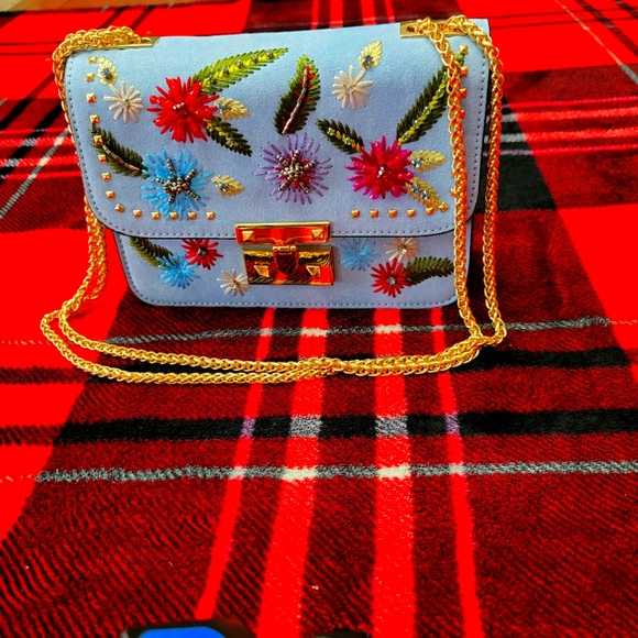 Topshop Handbags - Topshop Embroidered  Purse.